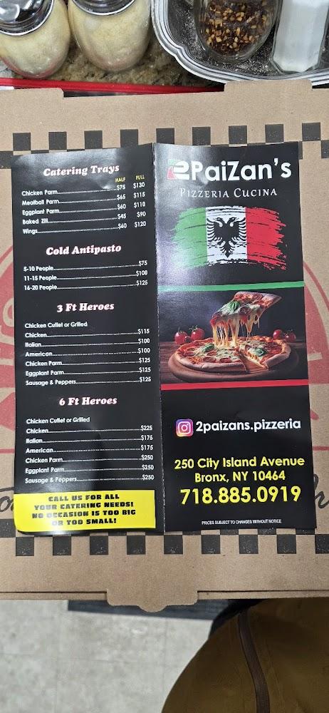 2 PaiZan's Pizzeria Cucina Menu image 3